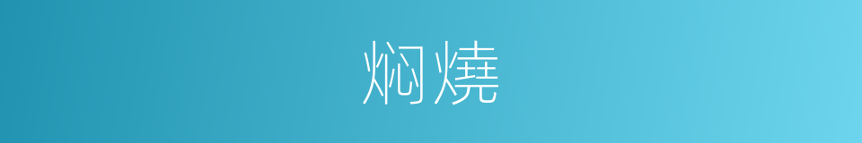 焖燒的同義詞