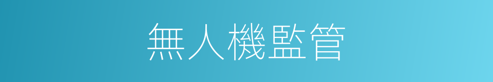 無人機監管的同義詞
