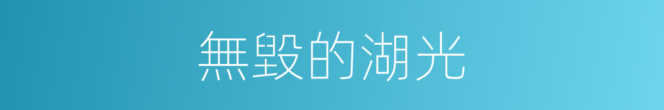 無毀的湖光的同義詞