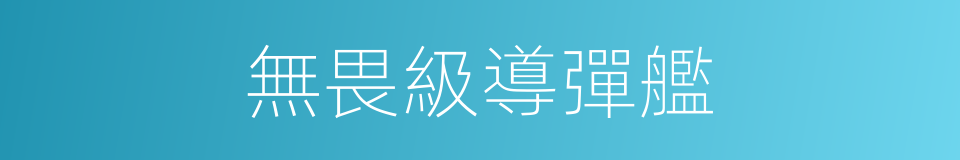 無畏級導彈艦的同義詞