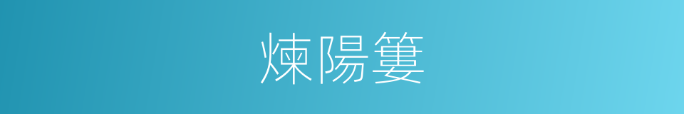 煉陽簍的同義詞