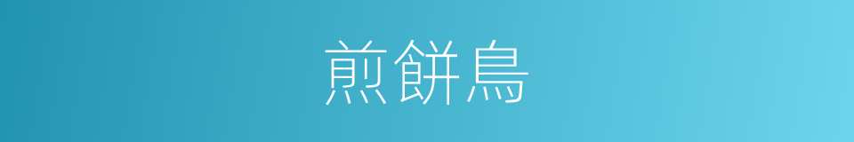 煎餅鳥的同義詞