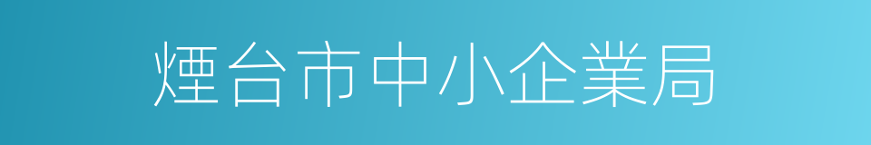 煙台市中小企業局的同義詞