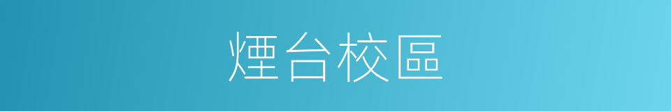 煙台校區的同義詞
