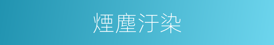 煙塵汙染的同義詞