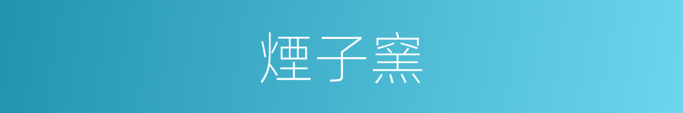 煙子窯的同義詞