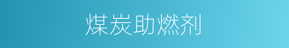 煤炭助燃剂的同义词