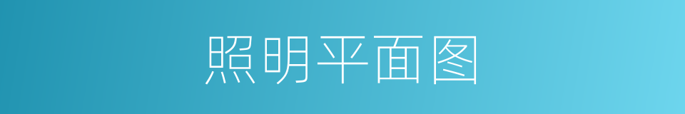 照明平面图的同义词