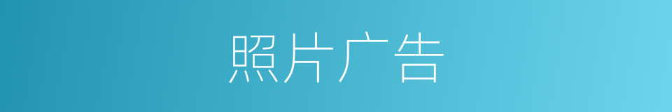 照片广告的同义词