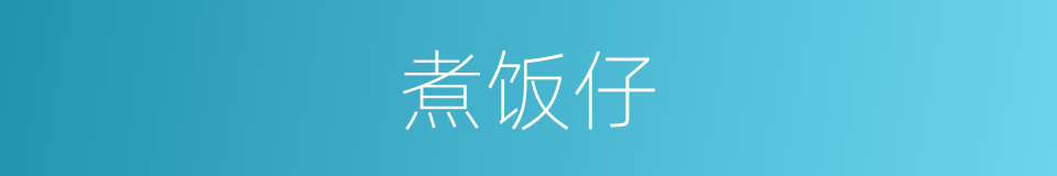 煮饭仔的同义词
