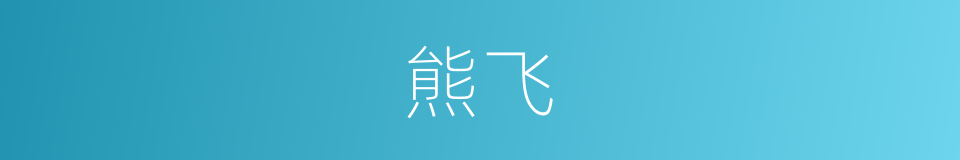 熊飞的意思
