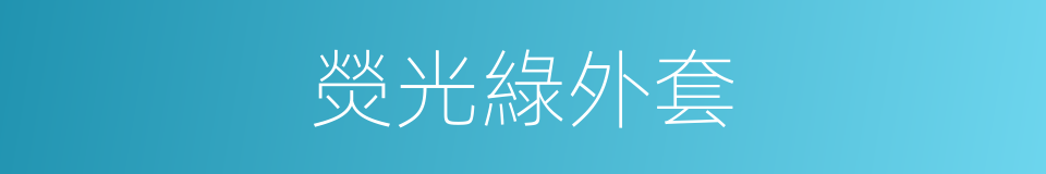 熒光綠外套的同義詞
