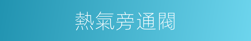 熱氣旁通閥的同義詞