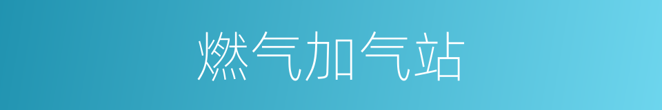燃气加气站的同义词