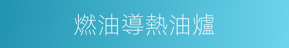 燃油導熱油爐的同義詞