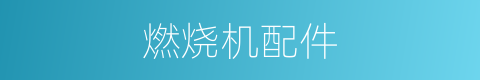 燃烧机配件的同义词