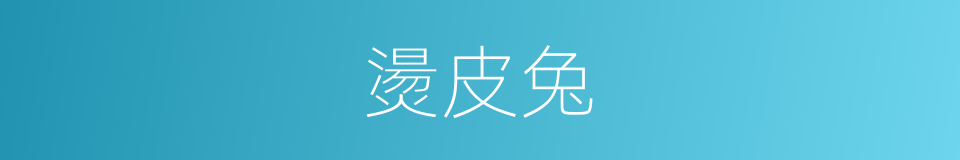 燙皮兔的同義詞