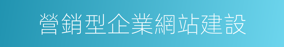 營銷型企業網站建設的同義詞