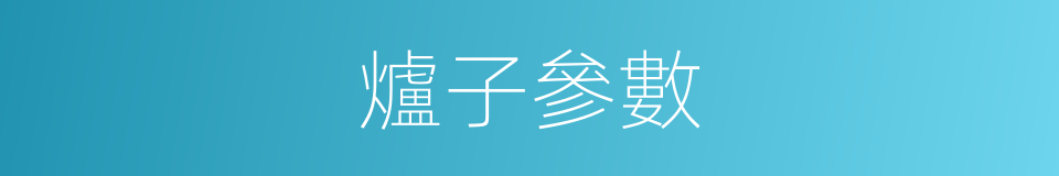 爐子參數的同義詞