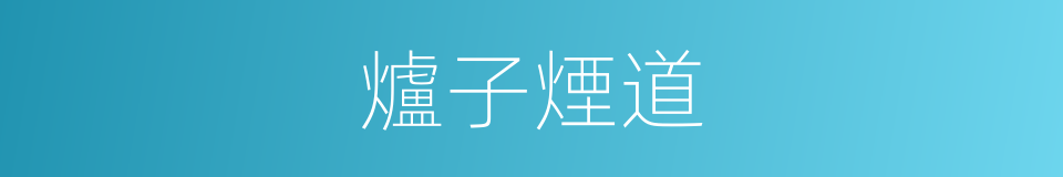 爐子煙道的同義詞