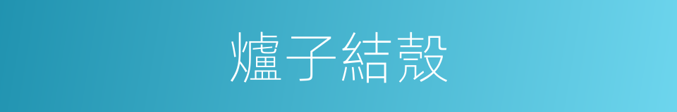 爐子結殼的同義詞