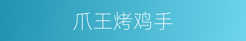 爪王烤鸡手的同义词