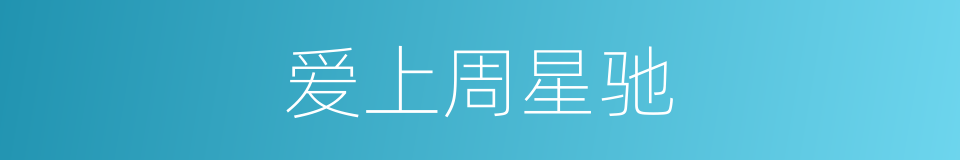 爱上周星驰的同义词