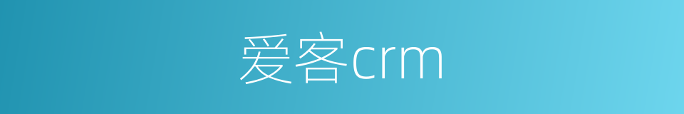 爱客crm的同义词