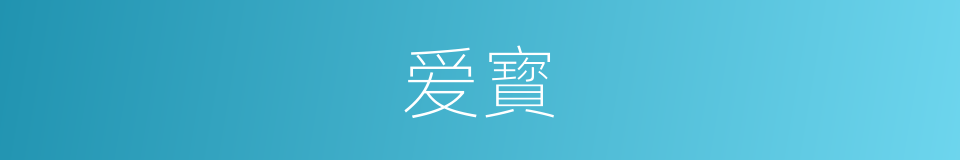 爱寳的意思