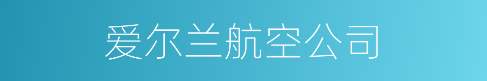 爱尔兰航空公司的同义词