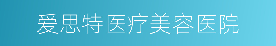 爱思特医疗美容医院的同义词