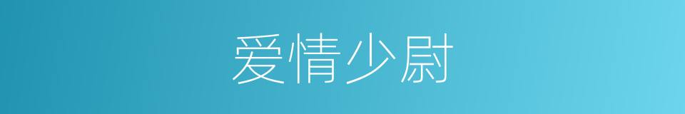 爱情少尉的同义词