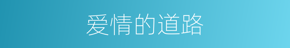 爱情的道路的同义词