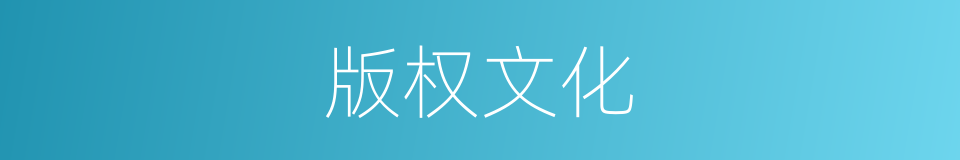 版权文化的同义词