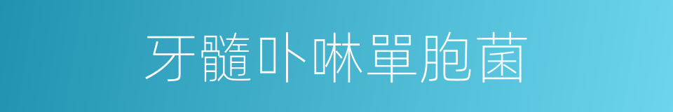 牙髓卟啉單胞菌的同義詞
