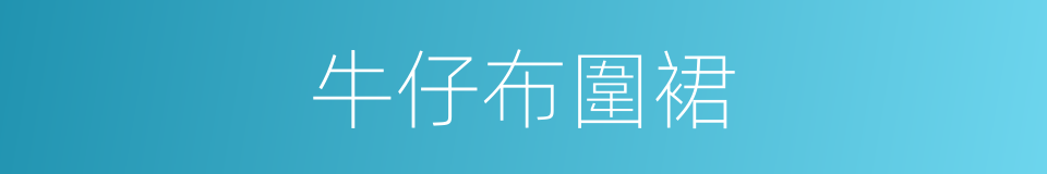 牛仔布圍裙的同義詞