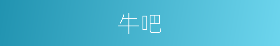 牛吧的同义词