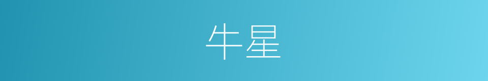 牛星的同义词