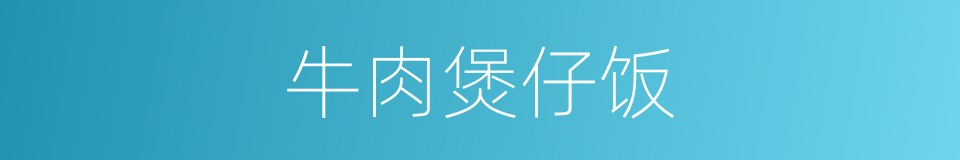 牛肉煲仔饭的同义词