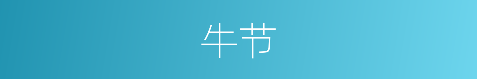 牛节的同义词