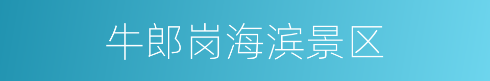 牛郎岗海滨景区的同义词