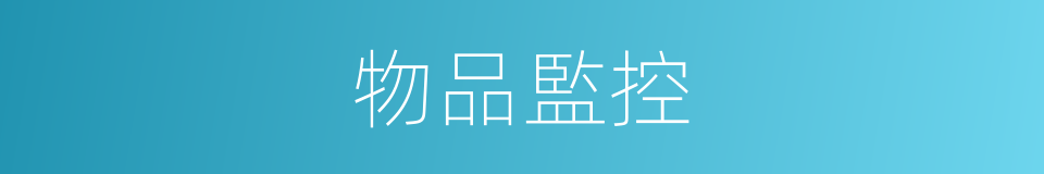 物品監控的同義詞