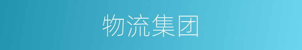 物流集团的同义词