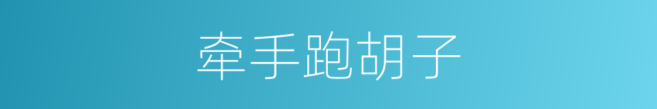 牵手跑胡子的同义词