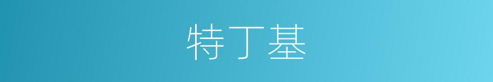 特丁基的同义词