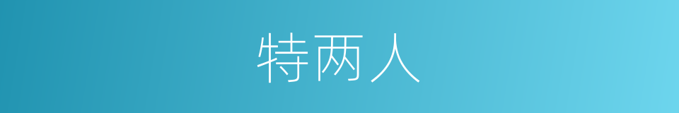 特两人的同义词