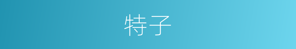 特子的同义词