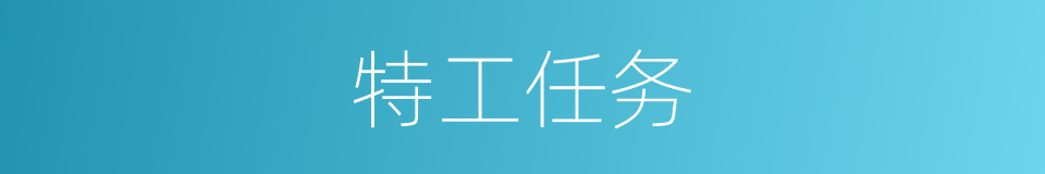 特工任务的同义词