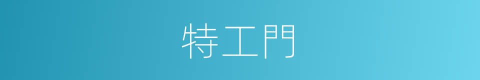 特工門的同義詞