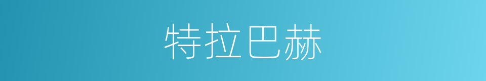 特拉巴赫的同义词